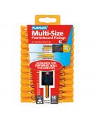 50 x Multi-Size Plasterboard Fixings Clip Pack