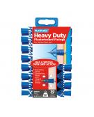 30 x Heavy Duty Plasterboard Fixings Clip Pack