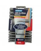 156 x All-in-One Multipurpose Fixings Clip Pack
