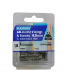 10 x 6.5mm All-in-One Multipurpose Fixings & Screws