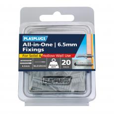 20 x 6.5mm All-in-One Multipurpose Fixings