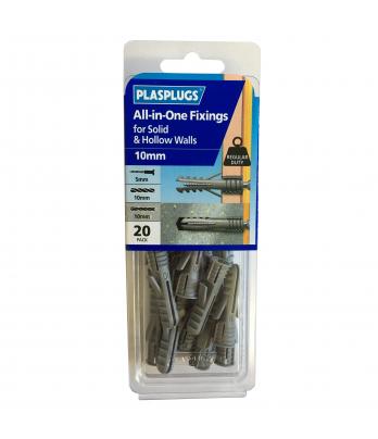 20 x  10mm All-in-One Multipurpose Fixings