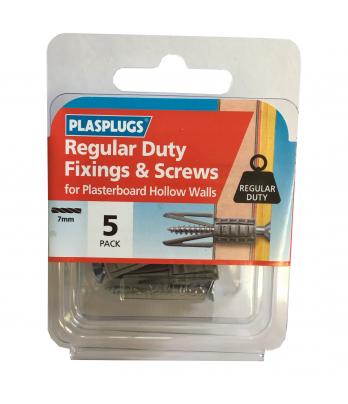 5 x Originals Plasterboard Fixings & Screws