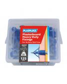 125 x Heavy Duty Plasterboard Fixings