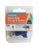 5 x Heavy Duty Plasterboard Fixings
