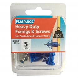 5 x Heavy Duty Plasterboard Fixings