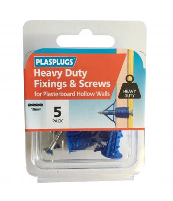 5 x Heavy Duty Plasterboard Fixings