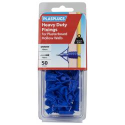 50 x Heavy Duty Plasterboard Fixings