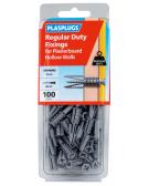 100 x Regular Duty Plasterboard Fixings
