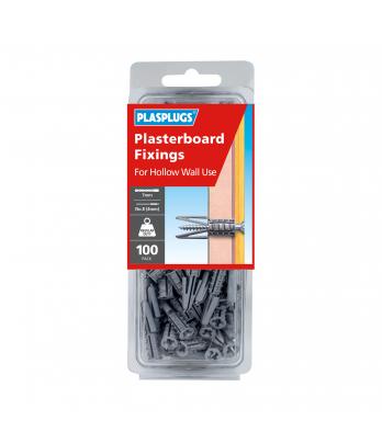 100 x Regular Duty Plasterboard Fixings