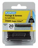 20 x Heavy Duty Brown Supergrips & Screws