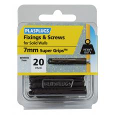 20 x Heavy Duty Brown Supergrips & Screws