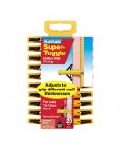 20 x Super Toggle Heavy Duty Anchors Clip Pack