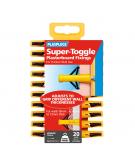 20 x Super Toggle Heavy Duty Anchors Clip Pack
