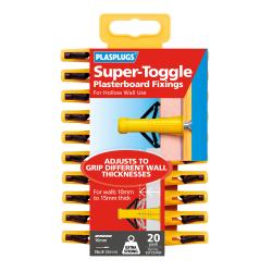 20 x Super Toggle Heavy Duty Anchors Clip Pack