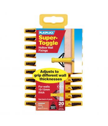 20 x Super Toggle Heavy Duty Anchors Clip Pack