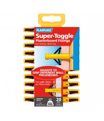 20 x Super Toggle Heavy Duty Anchors Clip Pack