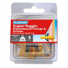 5 x Super Toggle Heavy Duty Anchors &  Screws