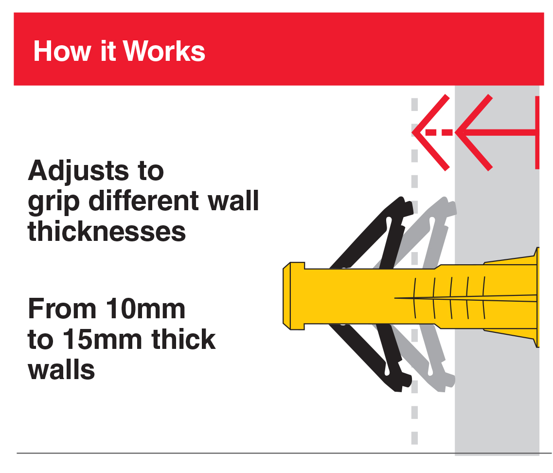 5 x Super Toggle Heavy Duty Anchors &  Screws