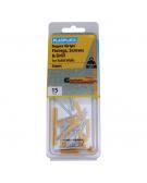 15 x Regular Duty Yellow Supergrips Pack with Screws and Drill Bit