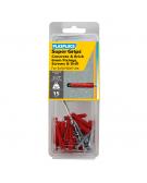 15 x Regular Duty Supergrips Pack with Screws and Drill Bit