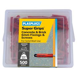 500 x Regular Duty Red Supergrips