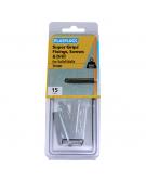 15 x Heavy Duty Brown Supergrips Pack with Screws and Drill Bit