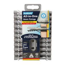 All-in-One 8mm Fixings Clip Pack x 42