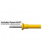 50 x Nylon Self Drive Regular Duty Fixings Clip Pack + Drill & Driver