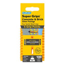 100 x Regular Duty Yellow Supergrips Clip Pack