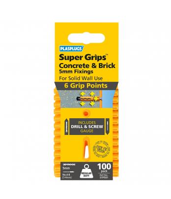 100 x Regular Duty Yellow Supergrips Clip Pack