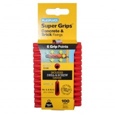 100 x Regular Duty Red Supergrips Clip Pack