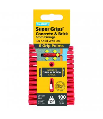 100 x Regular Duty Red Supergrips Clip Pack