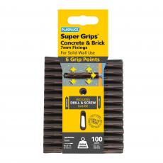100 x Heavy Duty Brown Supergrips Clip Pack