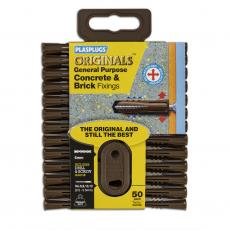 50 x Original Regular Duty Concrete & Brick Fixings Clip Pack