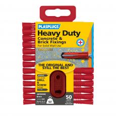 50 x Original Regular Duty Concrete & Brick Fixings Clip Pack