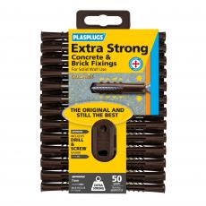 50 x Original Heavy Duty Concrete & Brick Fixings Clip Pack
