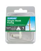 1 x Hollow Door Single Fixing Hook