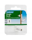 1 x Hollow Door Single Fixing Hook