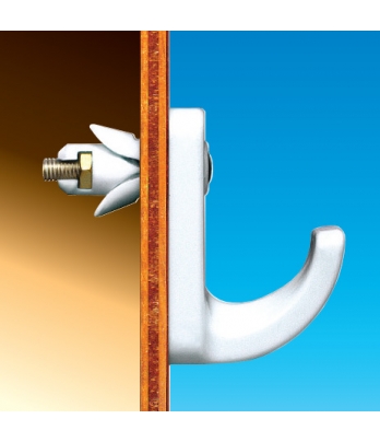 1 x Hollow Door Single Fixing Hook