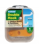 1 x Hollow Door Double Fixing Hook