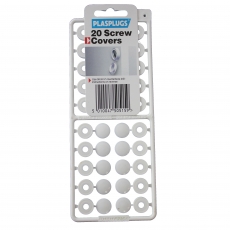 20 Screw Covers White
